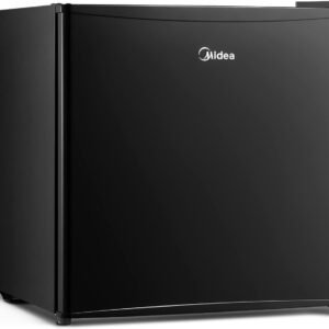 Compact Single Reversible Door Refrigerator-Black