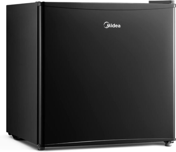 Compact Single Reversible Door Refrigerator-Black