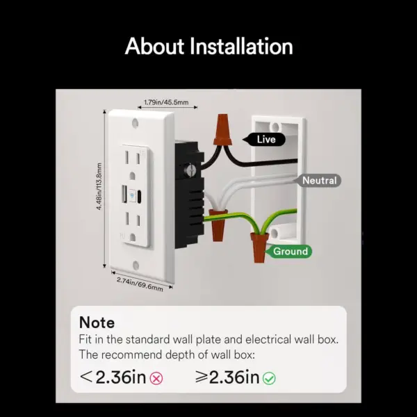 in wall smart outlet p6